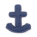 navy blue anchor pillow by bettys home 