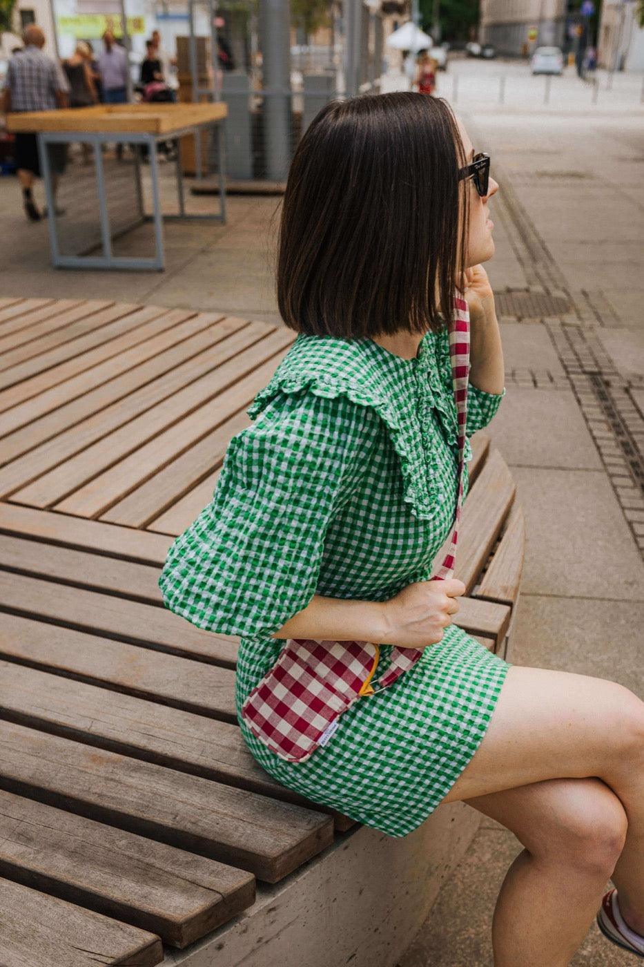 Phone Pouch | Gingham | Red Plum - www.bettyshome.com
