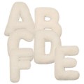 Set of 6 Boucle Letter Cushion - teddy cushion promo set