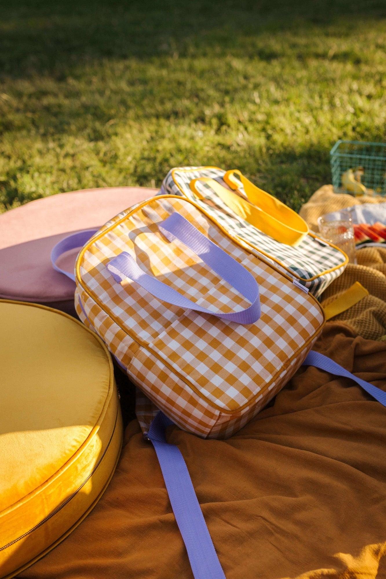 Small Backpack | Gingham | Small Backpack | Gingham Checkered Backpack 