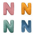 velvet letter cushion n in four colours by bettys home