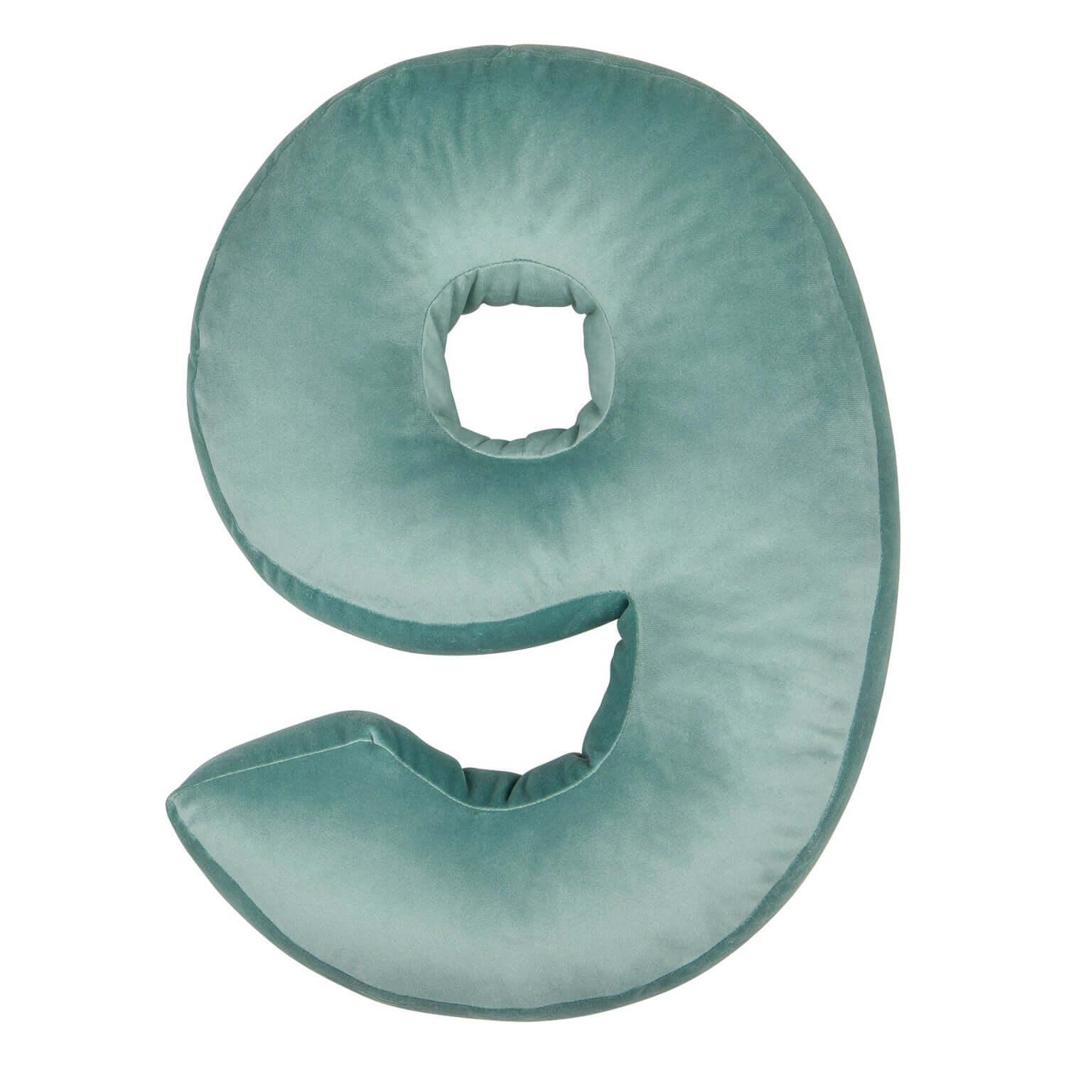 Velvet number cushion 9 | Number Cushion - www.bettyshome.com