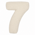 Boucle Number Cushion 7 in cream by Bettys home. Cushion in shape of number
