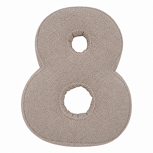 Boucle Zahlenkissen 8 | Dekokissen Zahl