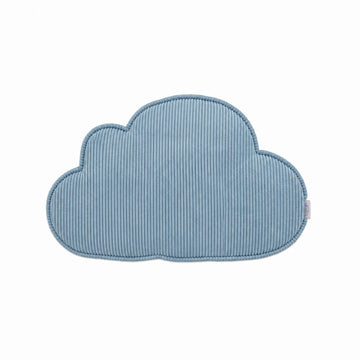 Corduroy Cloud Cushion Blue | Cloud Shape Pillow Blue