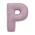 Corduroy Letter Cushion P by Bettys Home in lavender 