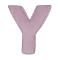 Corduroy Letter Cushion Y by Bettys Home in lavender 