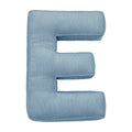 Corduroy Letter Cushion E by Bettys Home in blue 