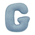 Corduroy Letter Cushion G by Bettys Home in blue 