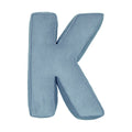 Corduroy Letter Cushion K by Bettys Home in blue 