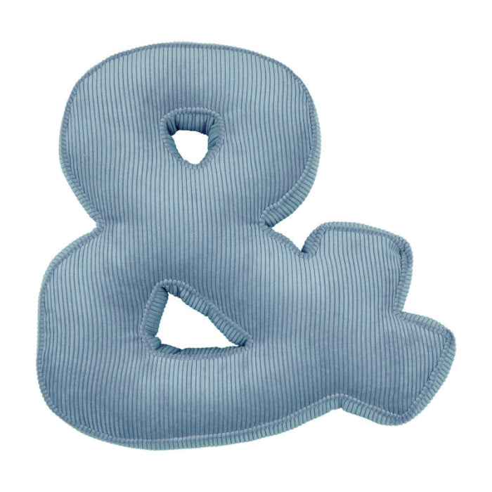 Corduroy Letter Cushion & by Bettys Home in blue 