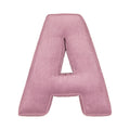 Corduroy Letter Cushion A by Bettys Home in pink 