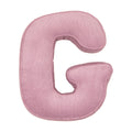 Corduroy Letter Cushion G by Bettys Home in pink 