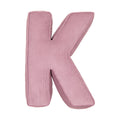 Corduroy Letter Cushion K by Bettys Home in pink 