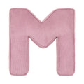 Corduroy Letter Cushion M by Bettys Home in pink 