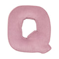 Corduroy Letter Cushion Q by Bettys Home in pink 