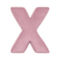 Corduroy Letter Cushion X by Bettys Home in pink 