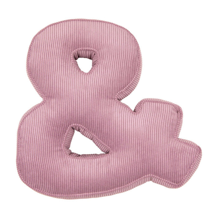 Corduroy Letter Cushion & by Bettys Home in pink 