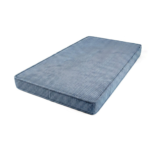 corduroy floor mattress blue by Bettys home on white background