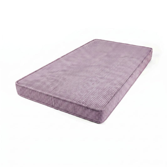 lavender corduroy mattress by bettys home on white background 