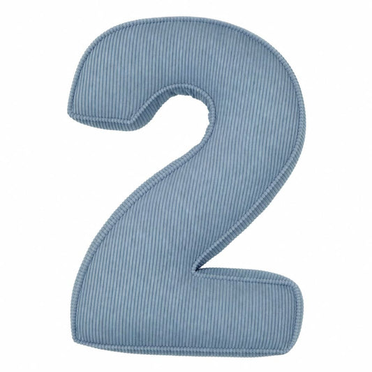 Corduroy Number Cushion 2 | Number Pillow 2