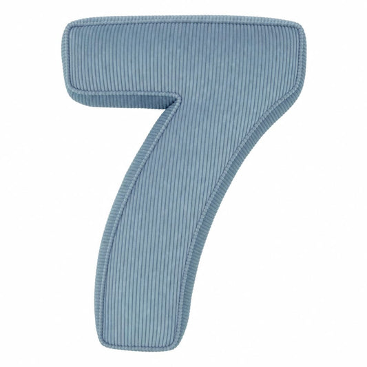 Corduroy Number Cushion 7 | Number Pillow 7