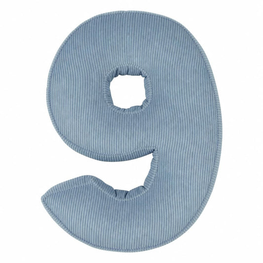 Corduroy Number Cushion 9 | Number Pillow 9