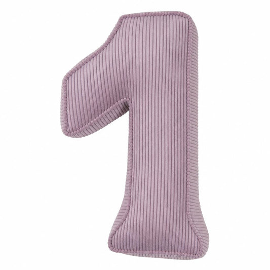 Corduroy Number Cushion 1 | Number Pillow 1