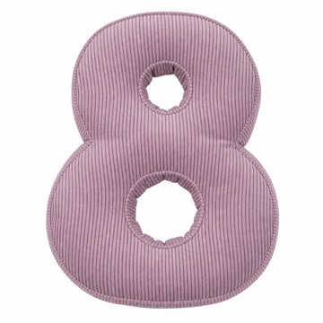 Corduroy Number Cushion 8 in lavender by Bettys home. Cushion in shape of number