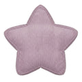 Lavender corduroy star shaped pillow product photo on white background by Bettys Home