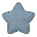 Blue corduroy star shaped pillow product photo on white background by Bettys Home