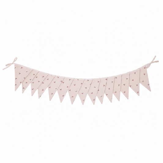 15 triangle on cotton garland by bettys home. Garland with Cherries
