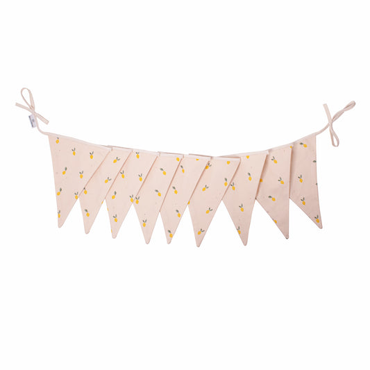 Bettys Home Cotton Lemon Garland. Triangle Garland with Lemons by bettys home