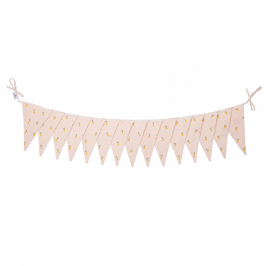 15 triangle on cotton garland by bettys home. Garland with Lemons 