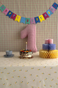 corduroy number cushion 1 by bettys home as a birthday decoration