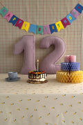 corduroy number cushion 1 and 2 by bettys home as a birthday decoration