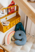 Corduroy Number Cushion by Bettys Home on kids bed
