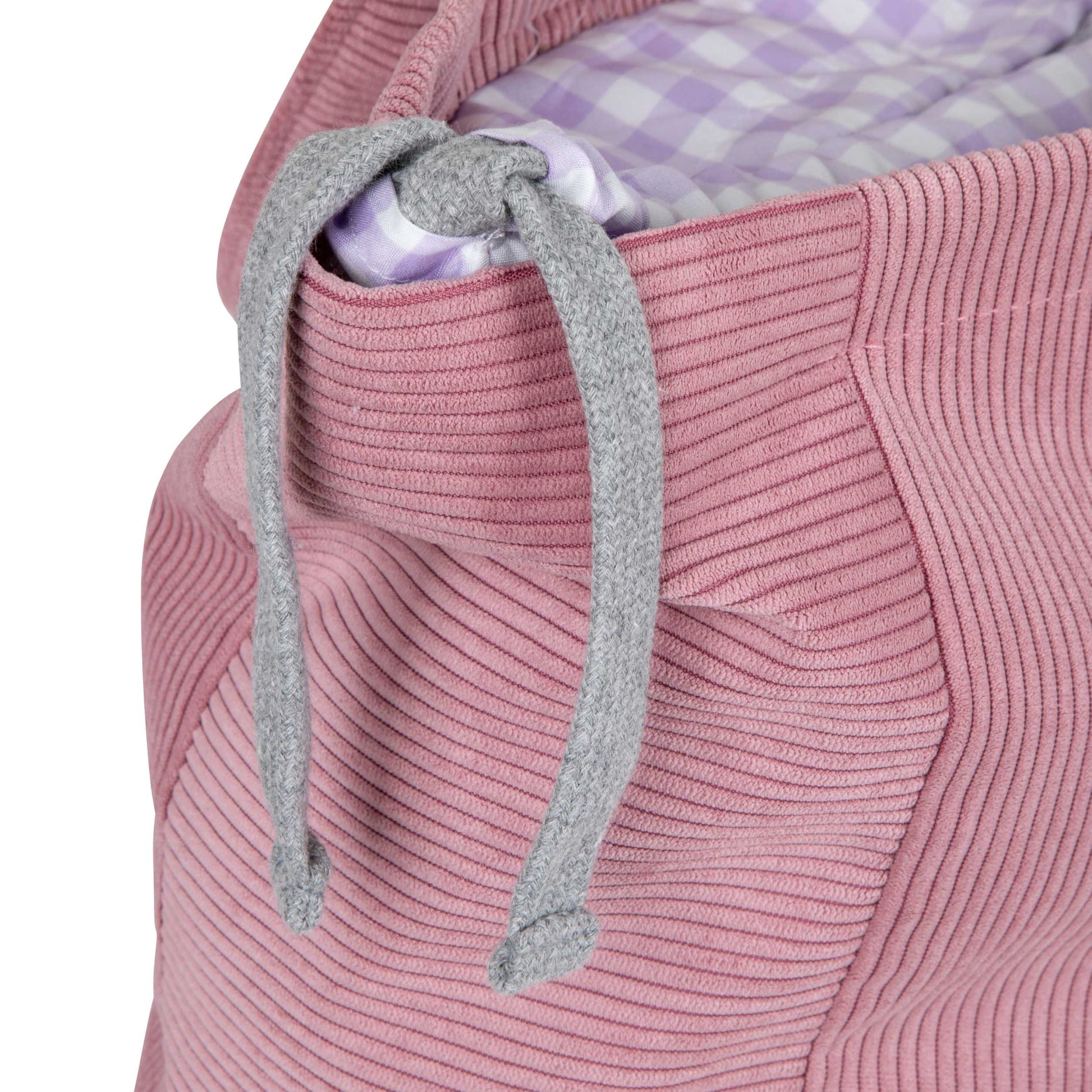 Large Corduroy Shopper Bag in Pink by Bettys Home. Corduroy Tote bag Bettys Home