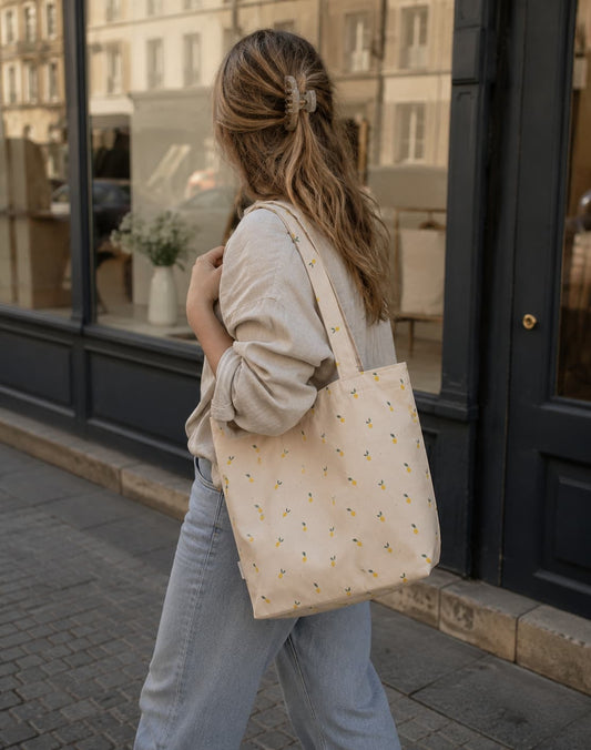 Lemon Tote Bag | Lemon Shopper Bag | Mom Bag