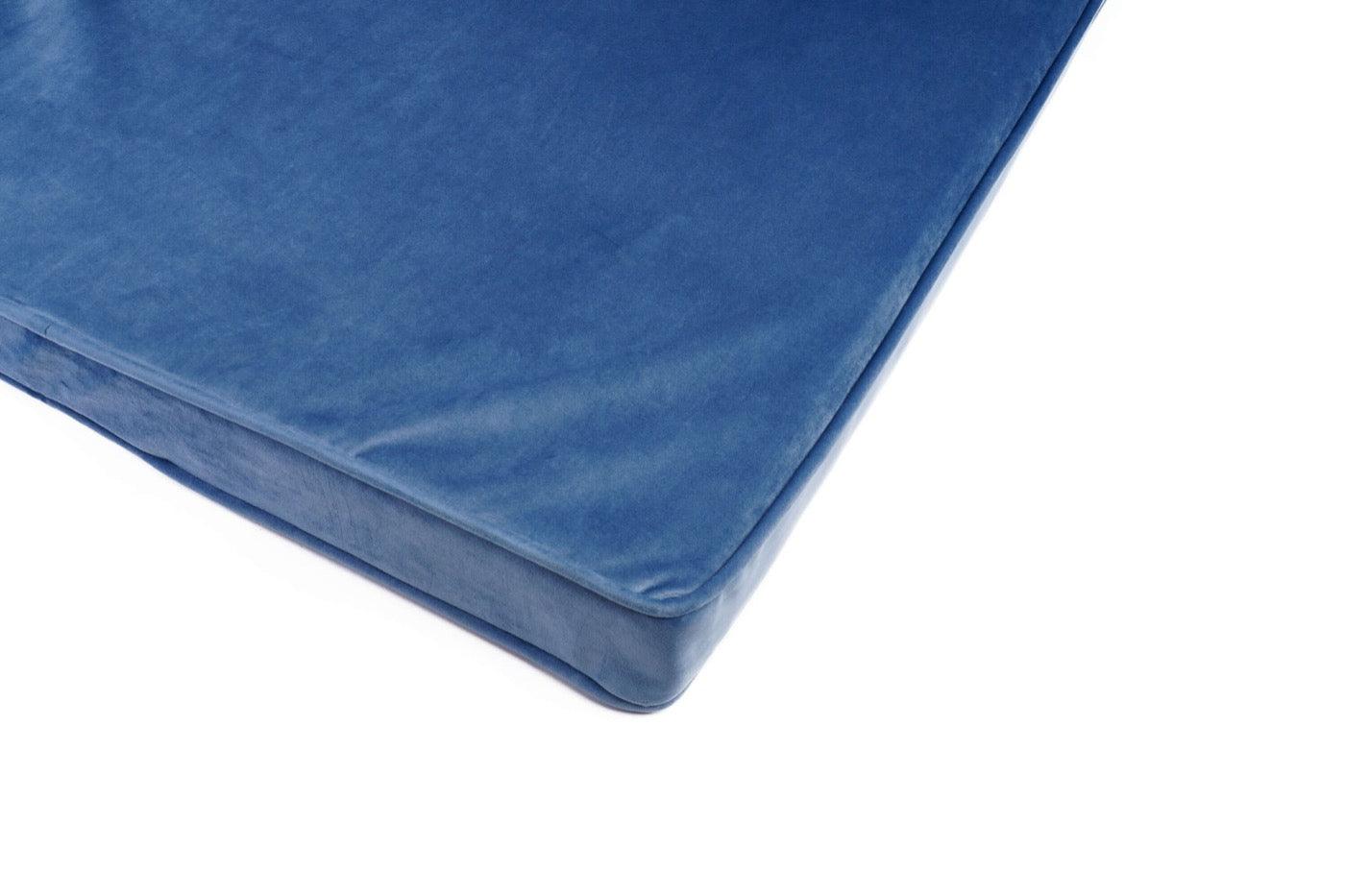 Velvet Mattress Blue, blue velvet mattress in kids room